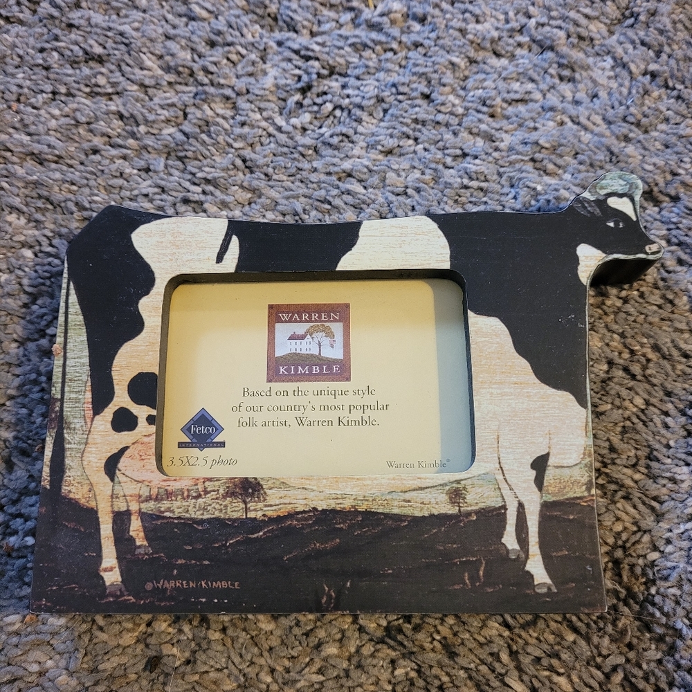 Cow photo frame